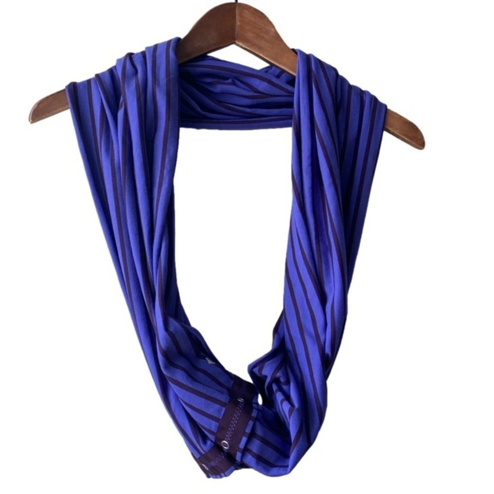 Ivivva by Lululemon Vinyasa Purple Stripe Soft Stretch Infinity Wrap Scarf O/S
